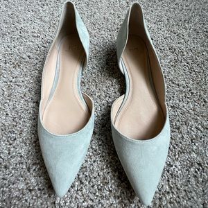 Marc Fisher Blue suede flats size 9 bridal shoes spring flats